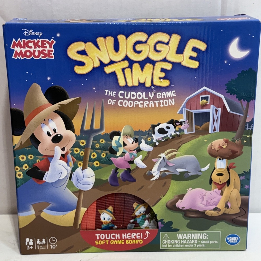 MICKEY MOUSE SNUGGLE TIME 2019 Disney Soft Board Game New &‎ Sealed